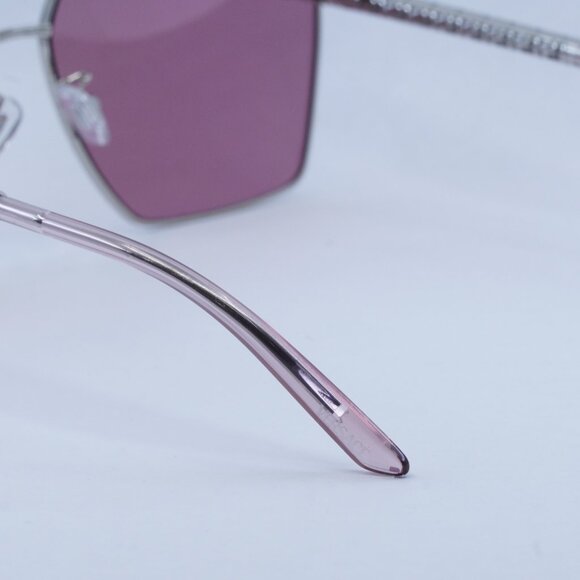 Versace VE2270D 10007V Sunglasses Silver Square Frame, Pink Mirror White Lenses main image 4